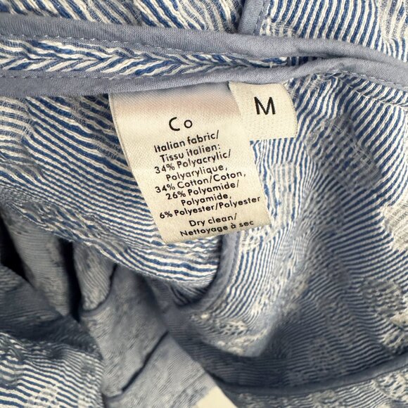 CO Seersucker Blue Sleeveless Dress, size Medium (fits US 4/6) - Picture 4 of 6